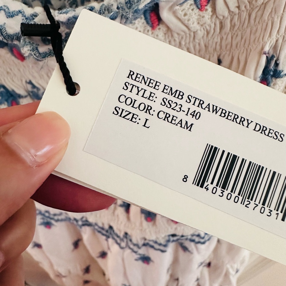SEA New York Renee Strawberry Dress 🍓 Size L - Picture 9 of 13